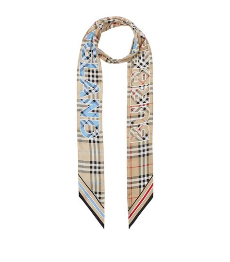 burberry logo silk scarf|most popular Burberry scarf.